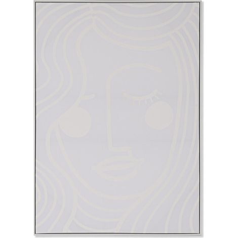 Tableau Toile Foam 103X4,5X143 Femme 3D Blanc (1/5)