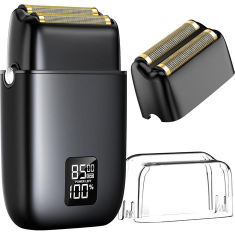 rasoir electriques hommes-Rasoir électrique pour homme rechargeable — Lame oscillante portative pour rasage de précision près de la peau (batterie intégrée)