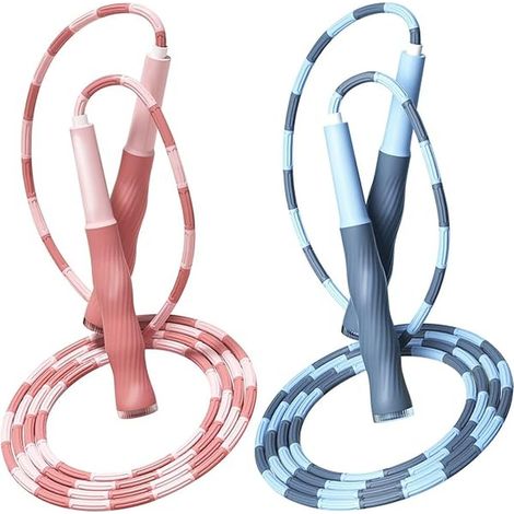 Corde à Sauter Perles - 2,8 m Réglable - Poignées Antidérapantes en TPR - Pour Enfants et Adultes - 1 Pièce (1/5)