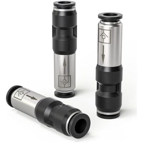 QORVA-3 Pièces 6mm clapet anti - retour Pneumatic droit à sens unique pour connecter les évents d'air comprimé