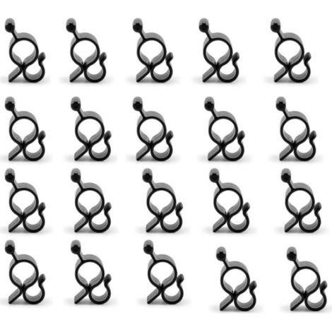 20 clips de fixation pour guirlande lumineuse (type crochet) (1/5)