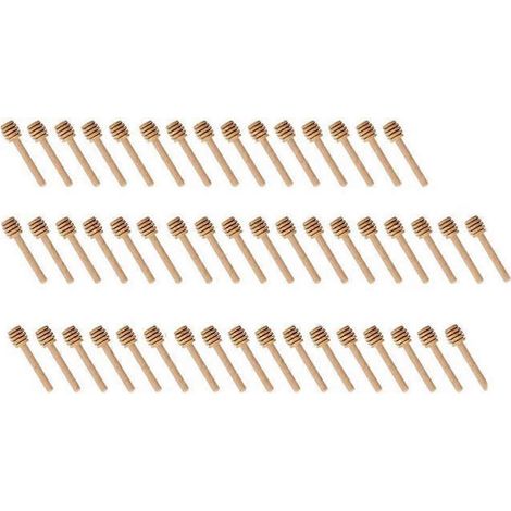 Long manche bois honey stir bar 8 cm practical honey mélange bâton pot cuillère supplies pour café lait thé (1/5)