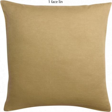 Taie d'oreiller Carrée Gold pour Lit et Décoration de Chambre 65 x 65 cm - PANGIVO (1/4)