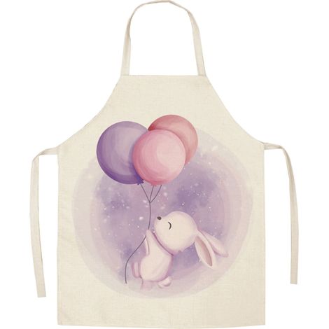 Tablier De Cuisine - Polyester Imprimé Thème Pâques - Pour Adulte - Usage Multifonctionnel En Intérieur Et En Extérieur - 65 x 75 cm - 1 Pièce (1/5)