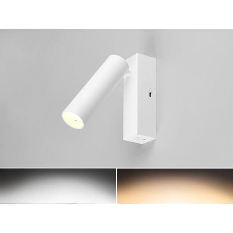 LED Wandstrahler AMBALA Weiß, dimmbar & Lichtfarbe wählbar, Breite 4cm