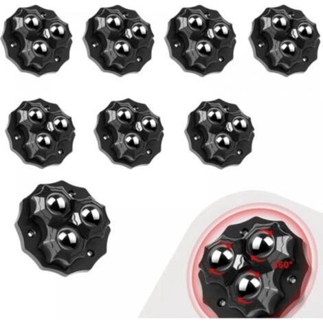 8 Pieces Heavy Duty Casters, Furniture Casters, Small Casters, Mini Casters, 360 Degree Universal Swivel Casters for Storage Boxes, Trash Cans, Bedside Tables (1/4)