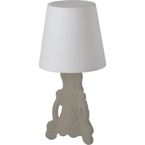 Lady of Love Grigio tortora originale Slide di design lampada da appoggio di design colorata barocca interno esterno giardino soggiorno ingresso camera sala da pranzo credenza tavolo