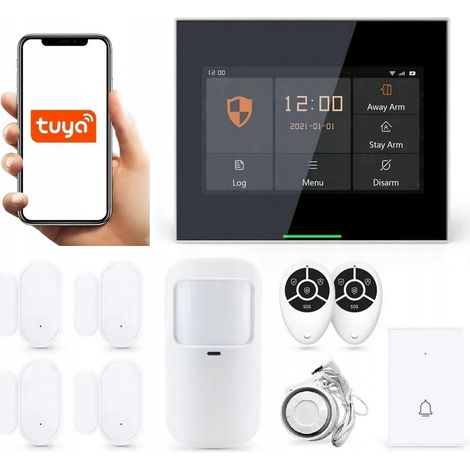 ALLARME WIRELESS con LCD 4.3' GSM WiFi SMS TUYA SMART RING IN POLACCO