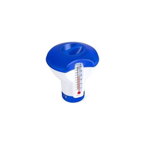 Distributeur de Chlore Flottant avec Thermomètre, Doseur Automatique 5 Pouces pour Piscine, Spa et Étang (1/4)