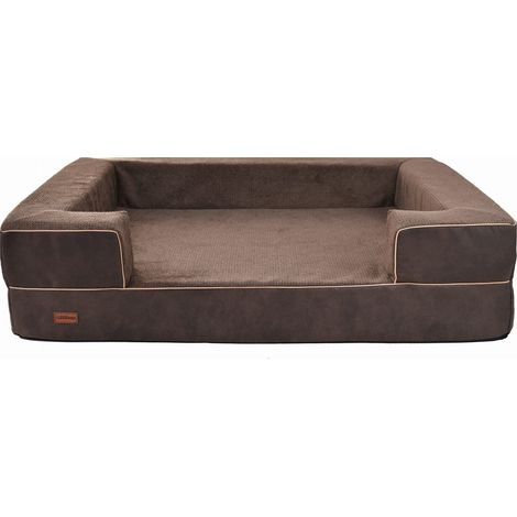 Sofá ortopédico Rex marrón XL - 100 x 80 x 20 cm (1/5)