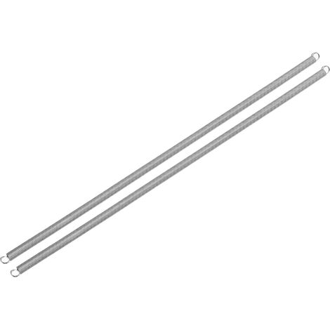 2Pcs Ressorts De Tension 0.7x7x300mm À Double Crochet Argent Ressorts De Compression En Acier Inoxydable 304, Pour Machines Construction Industrielle Réparations Domestiques (1/5)