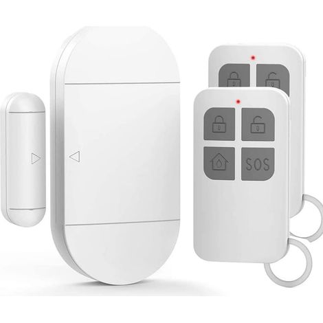 Alarme Porte et Fenêtre sans Fil Détecteur Ouverture 130 dB avec Télécommande Installation Facile par Lot de 1 (1/5)