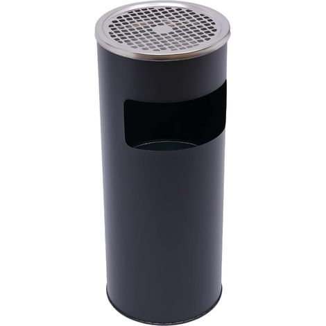 30L Standing Ashtray, Outdoor Dustbins Trash Can, Stainless Steel Extra Tall, Outdoor Waste Bin 62 x 25 x 25cm (1/5)