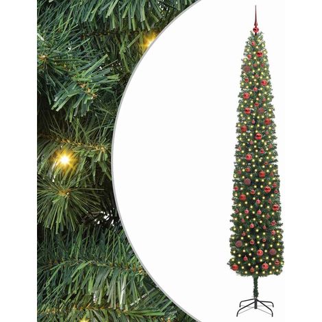 Künstlicher Weihnachtsbaum mit 300 LEDs mit Ständer Grün 270 cm vidaXL