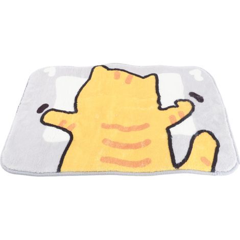Tapis de porte d'intérieur antidérapant coloré, tapis avant 60x40cm, entrée pour décoration de maison, oreiller chat 40x60cm épais (1/5)