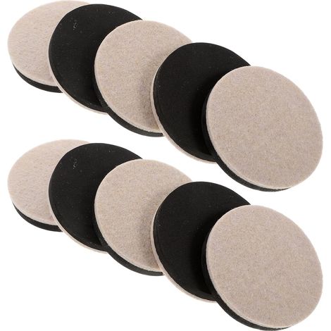 Patins de protection ronds en feutre pour meubles bois, lot 10, (1/5)