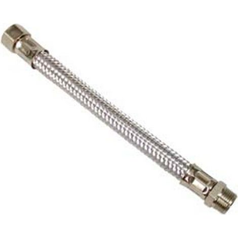 10PZ FLESSIBILE INOX M3/8 - F3/8 - M 3/8" F 3/8" cm.35