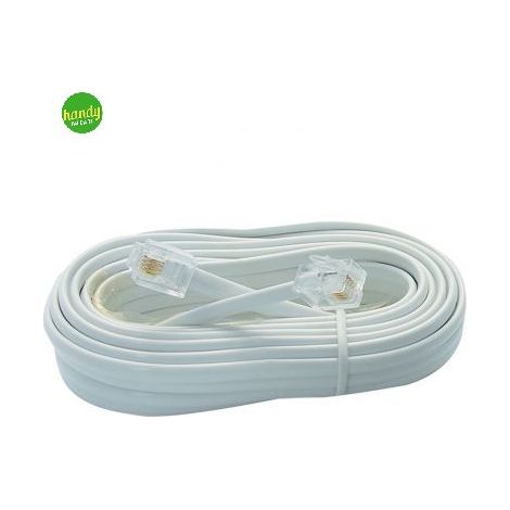 Prolunga telefonica rj11 Metronic m/m m10 bianco (1/2)
