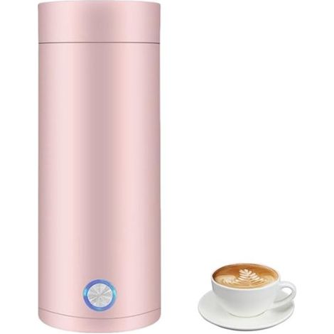 Bouilloire portable 350 ml - Bouilloire - Mini bouilloire - Bouilloire de voyage - Bouilloire compacte Rose (1/5)