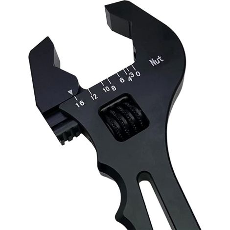 Clé de voiture modifiée Clé à tuyau d'huile AN3-AN16 Clé à molette de type V Accessoires de voiture modifiés (noir)LUCKY-88 (1/3)