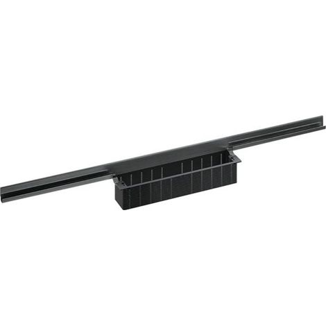 DALLMER Canaleta de ducha CeraWall Individual negro mate, 1200 mm, 535658