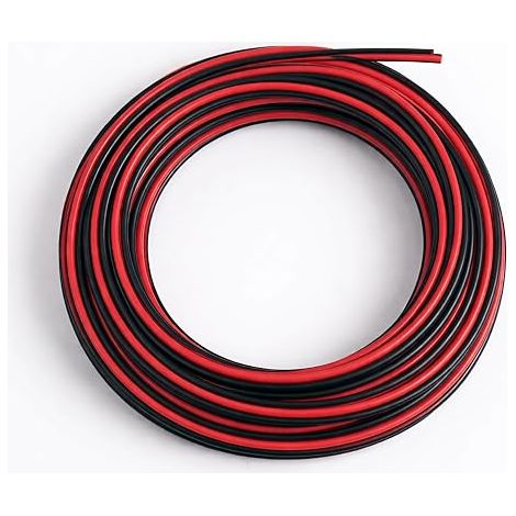 22AWG 10M Copper Speakers Wire, 12V Electric Flexible Wire 2 Conductors, Flexible Speaker Cable for LED, Audio, Automotive, DIY Projects and Low Voltage Wiring (1/5)