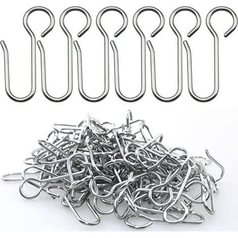 Curtain Hooks, 40 Pieces Curtain Rail Hooks, Heavy Duty Curtain Hooks, for Door Curtains, etc. (1/5)