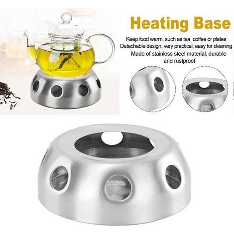 Réchaud de camping argenté portable en acier inoxydable, mini réchaud à alcool, support pour brûleur à alcool, idéal pour les voyages, la randonnée et le trekking en plein air. (1/5)