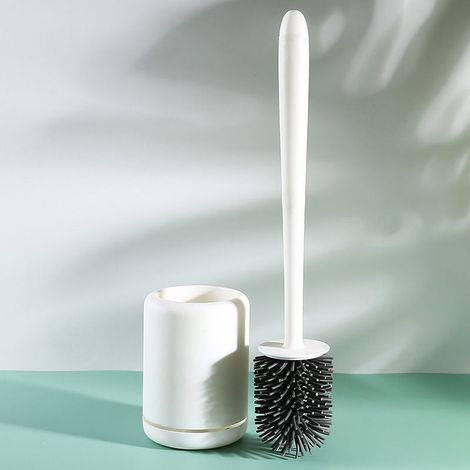 Brosse WC mural silicone séchage rapide pour salle de bain (1/5)