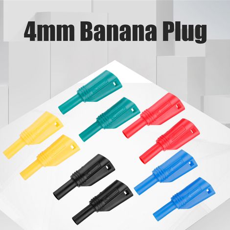 Lot de 10 connecteurs pour multimètre à vis de fixation soudée/assemblée P3005, fiches bananes 4 mm (1/5)