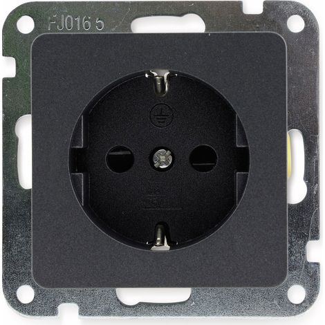 MILOS Schutzkontakt-Steckdose 23036, 16A/250V, anthrazit (1/5)