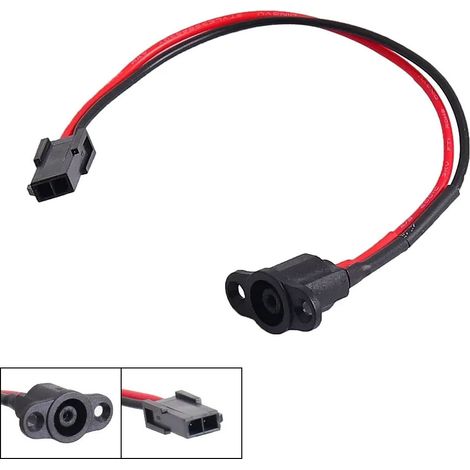 The charging port is compatible with replacing the battery power port for the Xiaomi 4 Lite electric scooter (2nd generation).
