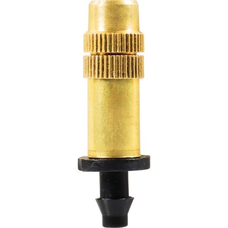 Set of 5 adjustable brass sprinklers/atomizers, suitable for watering the garden.
