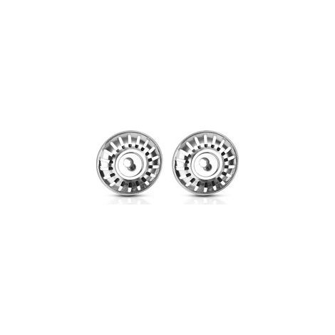 Dolaso – Set di 2 tappi di scarico per lavabo da 80 mm – Acciaio inossidabile – 20 fori per una filtrazione efficace – Compatibile con scarichi da 79,3 a 80,3 mm (1/5)