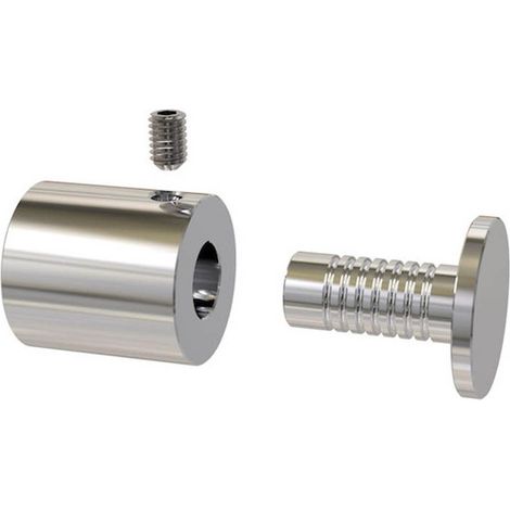 Entretoise percée en Inox poli Ø 18 mm projection 20 mm (1/5)