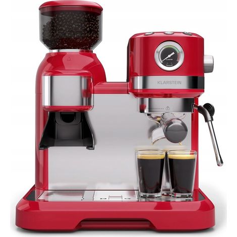 MACCHINA DA CAFFÈ A PRESSIONE KLARSTEIN 19 BAR 1150 W CON MACINA E FRULLATORE