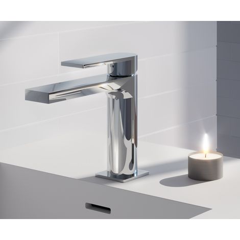 Grifería Monomando Lavabo Alpha Cromo (1/3)