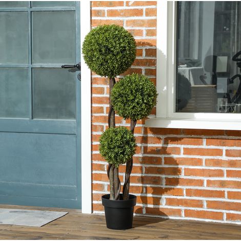 Planta artificial de boj 115 cm en maceta, verde OKMYHOME (1/5)