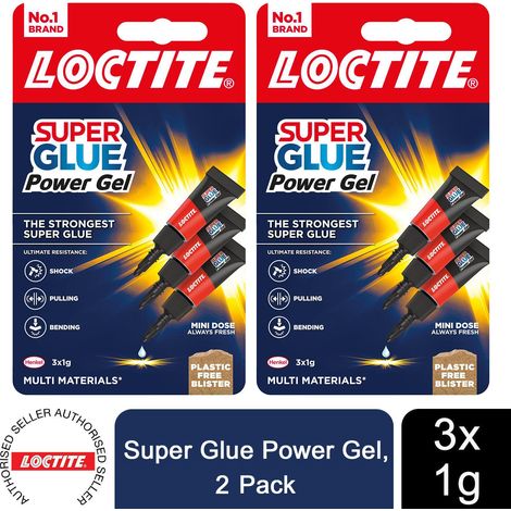 Loctite Mini Trio Super Glue Gel for High-Quality Repair for All Materials, 6x1g (1/5)
