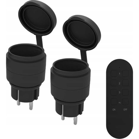 Steckdosenset orno kabellos 2300W Reichweite 40 Meter