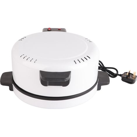 Plaque à pizza 1800W double face chauffante, machine à pain arabe multifonction pour petit-déjeuner, 220-240V (prise UK)