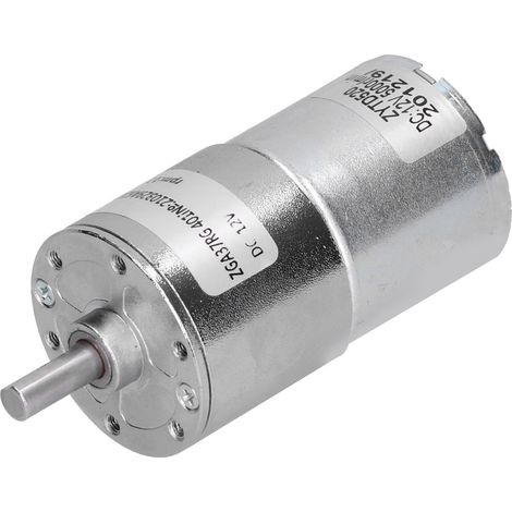 Elektromotor mit Mikrodrehzahlreduzierung, geräuscharm, poröses Lager, Maschinenzubehör, DC 12VZGA37RG 12R-12V (1/5)