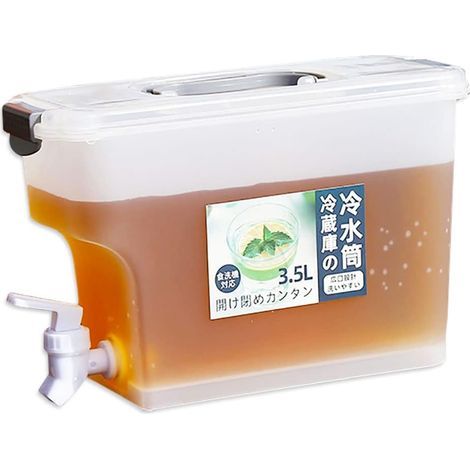 Carafe à eau réfrigérée avec robinet. réservoir d'eau de 3.5 litres (1/4)