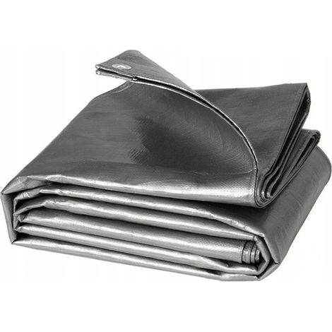 Bâche renforcée Grise 4x6m 200g (1/3)