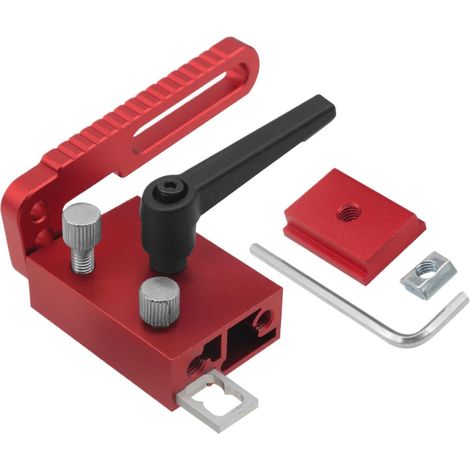 Butée de rail en T à onglet pour le bois Limiteur de menuiserie Onglet Accessoires Pour Travail Du Bois, Guide De Précision À Onglet, Scie Sur Table Et Table De (1/5)
