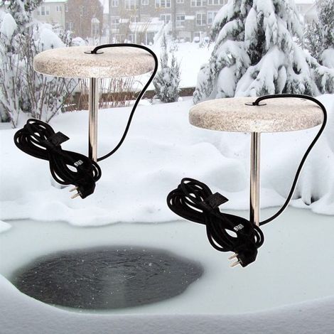 2 Chauffages Bassin 150W. Pour Empêcher La Glace De Se Former Sur L'Étang (1/4)