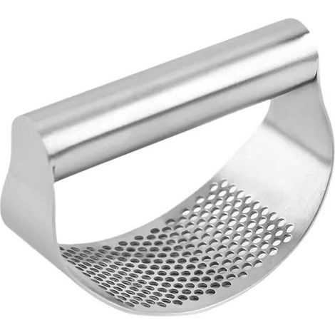 Presse-ail, presse-ail à bascule en acier inoxydable, broyeur d'ail, hachoir, broyeur, pilon, ustensile de cuisine portable, facile à nettoyer-