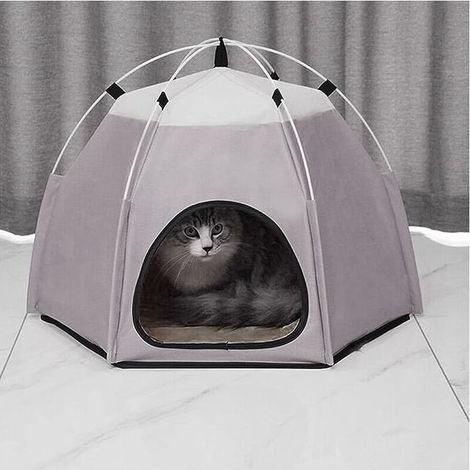 Tente Portable Pliable pour Animaux de Compagnie, Niche étanche pour Chat et Chien, Tente de Camping pour Animaux de Compagnie Quatre Saisons, Maison pour Animaux de Compagnie Lavable (1/4)