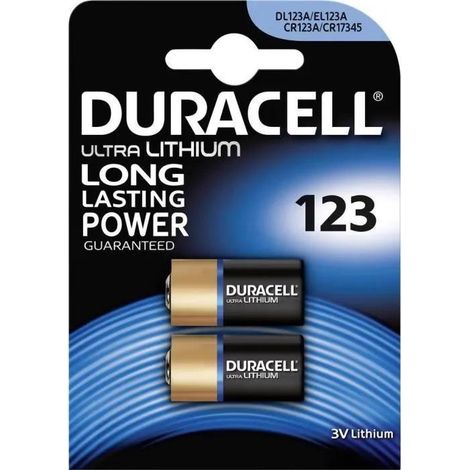 Pile duracell 3V Ultra Lithium lot de 2 haute capacité