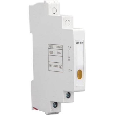 Voyant lumineux LED sur rail DIN 230 V CA/CC, montage modulaire JD9-H1D pour lignes électriques de télécommunications (1/5)